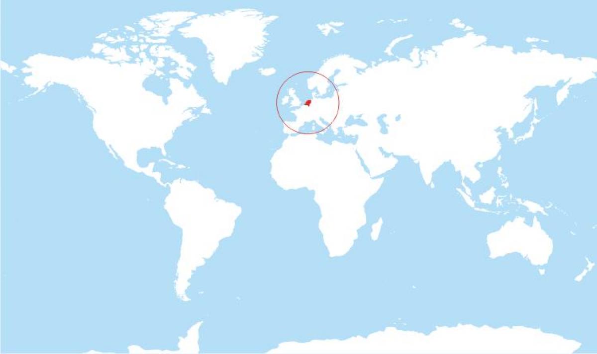 olanda pe harta lumii Harta lumii Olanda   Olanda pe harta lumii (Europa de Vest   Europa)